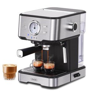 Gevi Compact Espresso Machine with Milk Frother