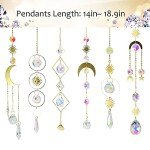 Colorful Crystal Suncatchers for Home & Garden