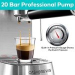 CASABREWS Professional 20 Bar Espresso Machine with Frother