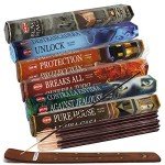Witchcraft Themed Incense Sticks Variety Pack & Holder