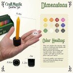 36 Mini Colored Candle Sticks with Holders