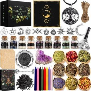 56-Piece Witchcraft Supplies Kit for Beginners