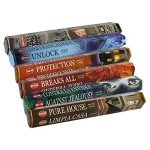 Witchcraft Themed Incense Sticks Variety Pack & Holder