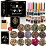 Witch Starter Kit with Candles, Crystals, and Herbs