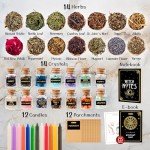 Witch Starter Kit with Candles, Crystals, and Herbs