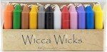Wicca Wicks: 48 Colored Taper Candles
