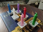 Wicca Wicks: 48 Colored Taper Candles