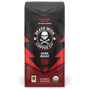 Death Wish Organic Fair Trade Dark Roast Coffee