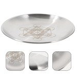 Pentagram Metal Tray for Rituals and Incense