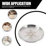 Pentagram Metal Tray for Rituals and Incense