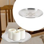 Pentagram Metal Tray for Rituals and Incense