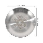 Pentagram Metal Tray for Rituals and Incense