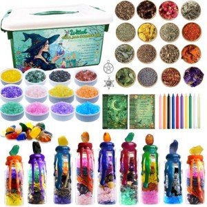 Ainswei Witch Spell Jar Kit - 145 PCS Tools