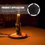 Wooden Pentacle Candle Holder for Rituals & Spells