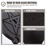 Wooden Pentacle Candle Holder for Rituals & Spells