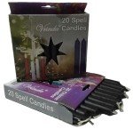 20 Black Mini Ritual Chime Candles Set