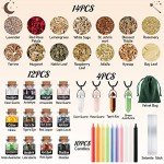 WELLPICK 41PCS Witchcraft Supplies Kit for Witches