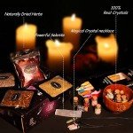 WELLPICK 41PCS Witchcraft Supplies Kit for Witches
