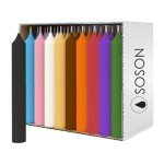 Mini Taper Candles Bulk - 24 Assorted Colors