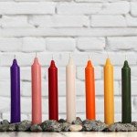 Mini Taper Candles Bulk - 24 Assorted Colors