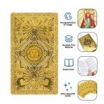 78 Gold Foil Tarot Cards with Guide Book