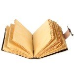 TUZECH Book of Spells Leather Bound Journal Deckle Edge Paper Grimoire Printed Diary Third Eye witchcraft supply and Witch Spell Notebook Antique Vintage Book for Men and Women (The Lovers)