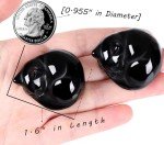 Black Obsidian Cat Crystal Figurine for Home Decor