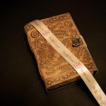 Handmade Artisan Ouija Grimoire Leather Journal for Spirit Communication, Witchcraft and Magic Leather Notebook with Deckle Edge Paper 200 pages, Witch Planner Diary Eo-Friendly TheGiftsConnect