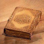 Handmade Artisan Ouija Grimoire Leather Journal for Spirit Communication, Witchcraft and Magic Leather Notebook with Deckle Edge Paper 200 pages, Witch Planner Diary Eo-Friendly TheGiftsConnect