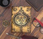 Blank Spell Book of Shadows Journal Witchcraft Supplies Witch Spell for Men & Women 200 Pages with Lock Clasp Vintage Handmade Deckle Edge Paper, Leather Sketchbook, Drawing Journal, Leather Journal,