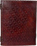 NZM Leather Journal Book Seven Chakra Medieval Stone Embossed Handmade Book of Shadows Notebook Office Diary College Book Poetry Book Sketch Book 10 x 13 Inches