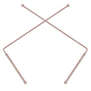 99.9% Copper Dowsing Rods - 2PCS Divining Rods - for Ghost Hunting Tools, Divining Water, Treasure, Buried Items Etc