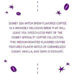 Joffrey's Coffee - Disney Sea Witch Brew, Disney Specialty Coffee Collection, Flavored Coffee, Notes of Caramelized Sugar, Dark Chocolate, & Vanilla, Medium Roast, Brew or French Press (Ground, 11oz)
