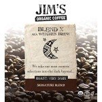 Jim’s Organic Coffee – Blend X AKA Witches Brew – Whole Bean, Very Dark Roast, Bold, 11 oz Bag