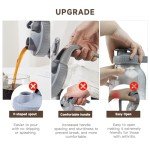 Xylanor Cold Brew Coffee Maker Pitcher, 64 OZ Heavy Duty Glass Wide Mouth Mason Jar Pour Spout Airtight Lid with Stainless Steel Infuser Filter for Iced Coffee, Ice Tea, Brewed Making