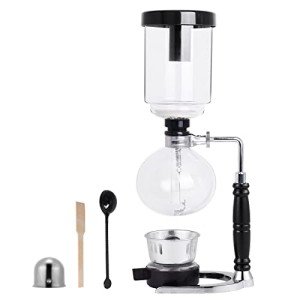 YUCHENGTECH Siphon Syphon Coffee Maker Tabletop Glass Siphon Pot Glass Technica Syphon Coffee Maker Siphon Vacuum Coffee Maker(5 Cups(600ml))