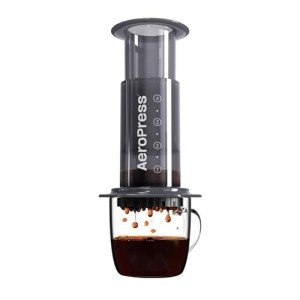 AeroPress Original Coffee and Espresso-style Maker, Barista Level Portable Coffee Maker with Chamber, Plunger, & Filters, Quick Coffee and Espresso Maker