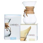 CHEMEX Bundle - 6-Cup Classic Series - 100 ct Square Filters - Exclusive Packaging