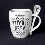 Pacific Giftware Witches Brew Ceramic Mug and Spoon Set by Alchemy England