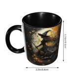 Personalized Witch Mug with Names - Personalized Witch Accent Cup, Personalized Halloween Coffee Mug for Women Custom Witchy Mug, Customized Halloween Mug Gift for Woman Her Girls