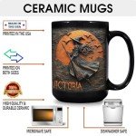 Beautiful Witch Mug Personalized Witch Mugs For Women Custom Name Witch Coffee Cup Halloween Witch Cup Gifts for Witch Lovers Customized Halloween Mug Personalized Witch Black Mug 11oz 15oz