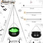 Evjeal Halloween Decorations Outdoor Cauldron - Witches Cauldron, Ideal for Halloween Decor, This Cauldron can be Filled with Potions, Candy, or Spooky Props to Enhance Your Witches Halloween Decor