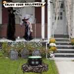 Evjeal Halloween Decorations Outdoor Cauldron - Witches Cauldron, Ideal for Halloween Decor, This Cauldron can be Filled with Potions, Candy, or Spooky Props to Enhance Your Witches Halloween Decor