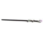 Rich Boxer Fine Handcrafted Amethyst Crystal Magic Wand Cosplay Magic Wand for Witches and Wizards