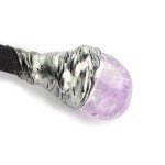 Rich Boxer Fine Handcrafted Amethyst Crystal Magic Wand Cosplay Magic Wand for Witches and Wizards
