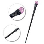 Rileryan Fine Handcrafted Amethyst Crystal Magic Wand Witch Wand Fairy Wand Wizard Wand Cosplay Magic Wand for Witches and Wizards, C