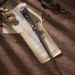 Pink Crystal Magic Witch Wand - Handmade Magic Wizard Wand Witch Wand 15 Inch for Wizards Magical Gift for Adults Halloween Renaissance Wizard Party Witchcraft Props Wizard Cosplay Accessories