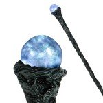 Spooktacular Creations Halloween Witch Staff Vintage Cane, Magic Walking Cane Prop Stick Accessory for Halloween Party Pretend Play Costume, Halloween Dress Up