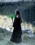 Nicky Bigs Novelties Evil Dark Magic Witch Light Up Wizard Staff Walking Stick Green Orb Crystal Ball Costume Accessory Prop