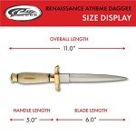 SZCO Supplies Renaissance Atheme Dagger, White, 203105-BO